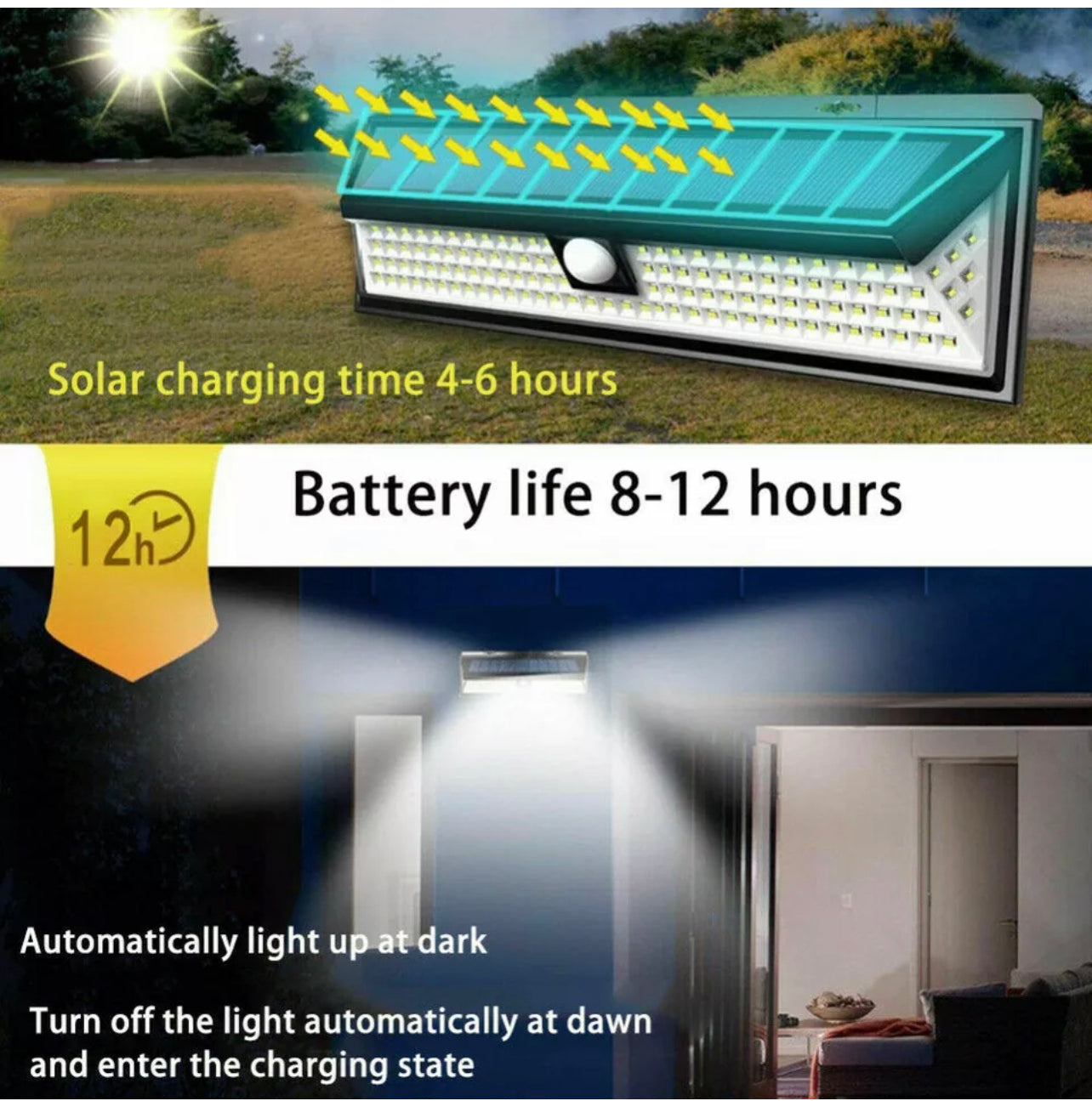 太陽能戶外防水118LED燈