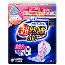 日本製 - Unicharm 蘇菲 超深睡400帶護翼衛生棉 40cm 16pieces Unicharm Sophie Deep Sleep400 for Night with Wings