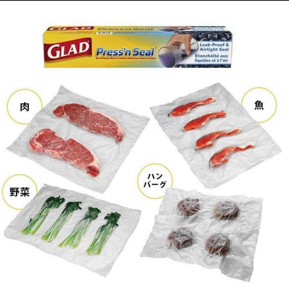 美國製造 - 佳能 Press'n Seal 多用途保鮮紙 GLAD Press'n Seal 多用途密封包裝 140 平方英尺