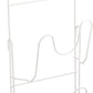 金屬掛勾雙層鍋蓋架 - 白色 Pot Lid Rack for Cabinet Doors under the Sink - White