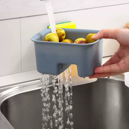 日本SP水槽瀝水廚餘垃圾桶 - 灰色